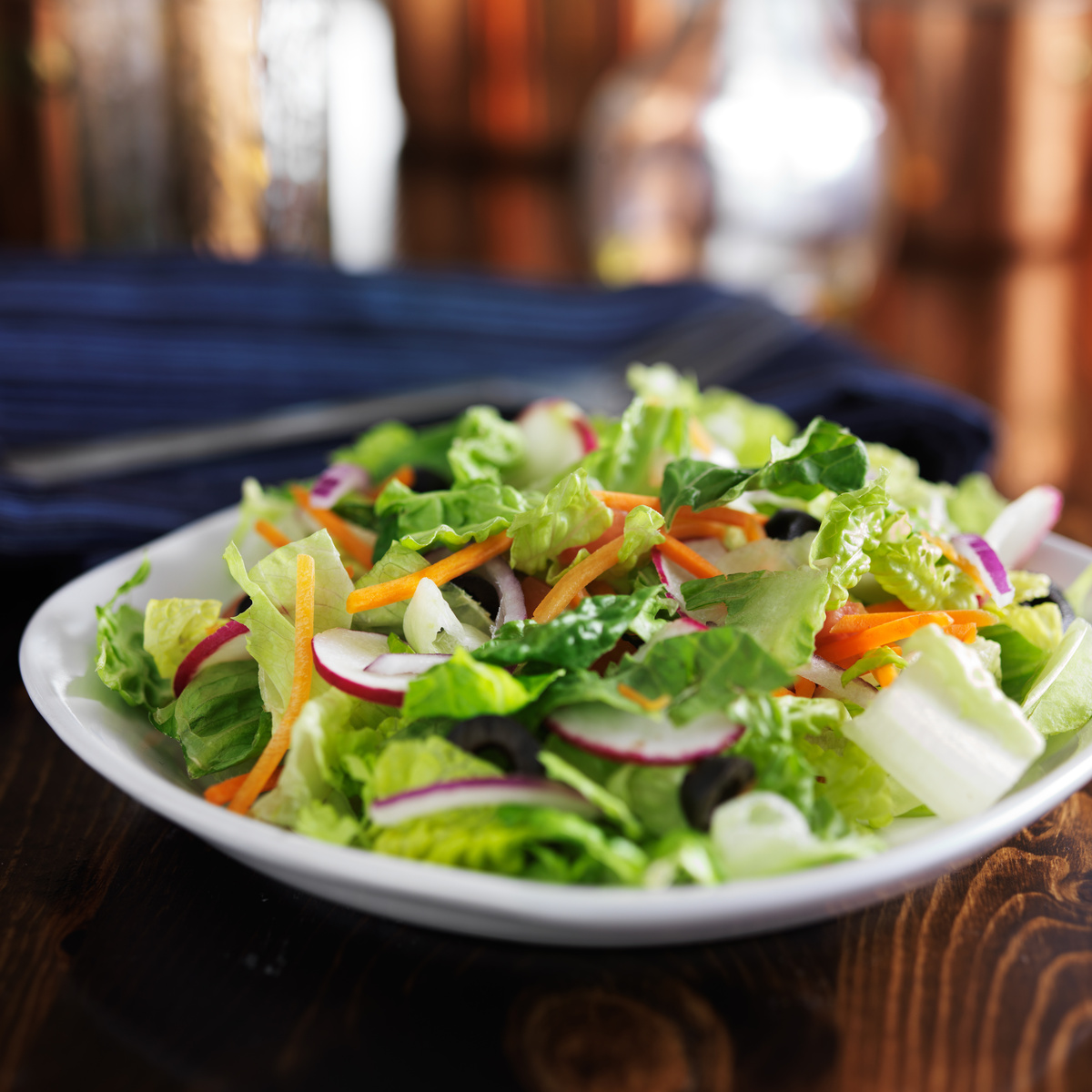 Garden Salad with Romaine Lettuce 